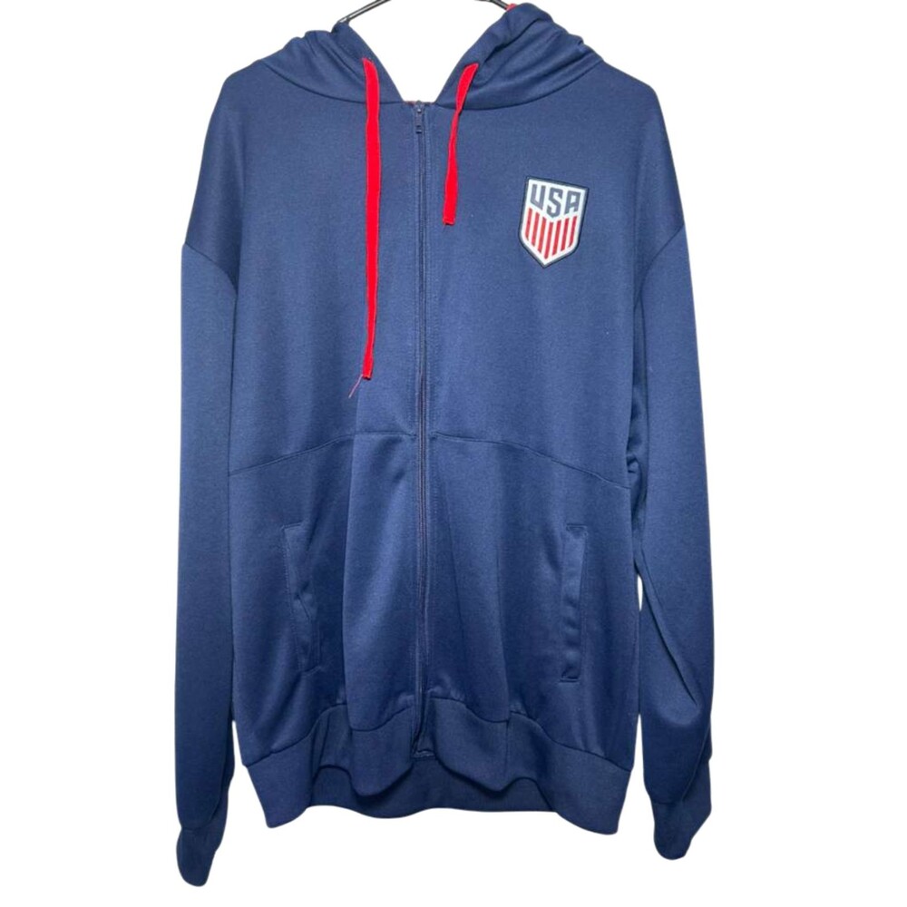 Icon Sports USA Soccer Team Full Zip Jacket Men's XL Blue World Cup